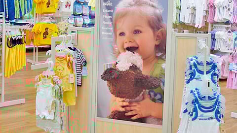 Wal-Mart Baby Brands Apparel Fixture