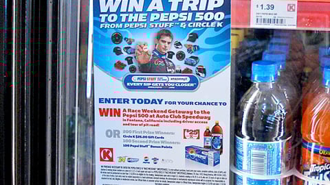 Pepsi Circle K Cooler Cling