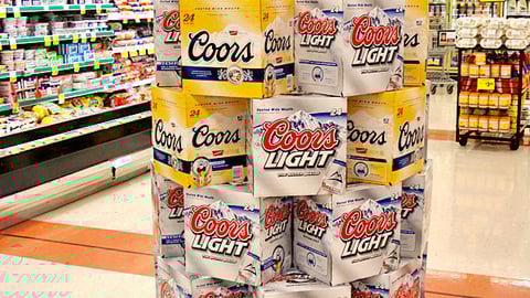 Coors Light Case Stack