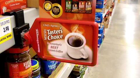 Taster's Choice 'Best' Shelf Talker