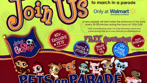 Littlest Pet Shop Walmart 'Pets on Parade' Ad