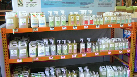 Home Depot Martha Stewart Clean Shelf Display