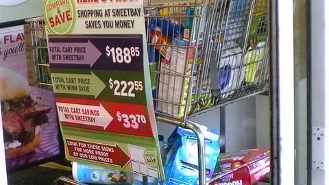 Sweetbay 'Compare & Save' Cart Display