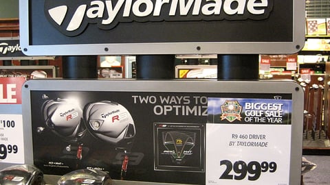 TaylorMade Dick's 'Golf-A-Thon' Shelf Sign