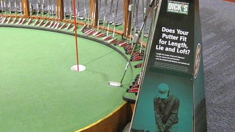 Dick's Golf Putter Adjusting Machine