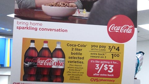 Coca-Cola CVS 'Extra Bucks' Pole Topper