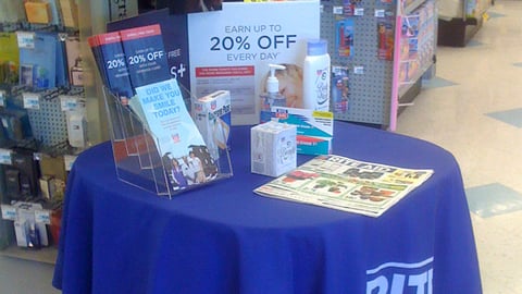 Rite Aid Wellness+ Registration Table