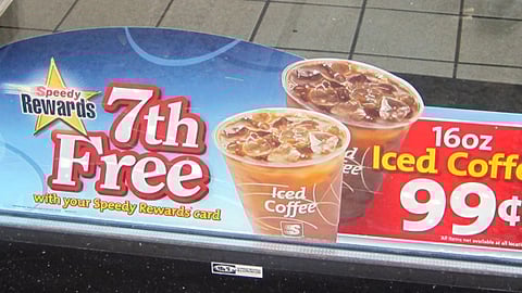 Speedway '7th Free' Window Cling