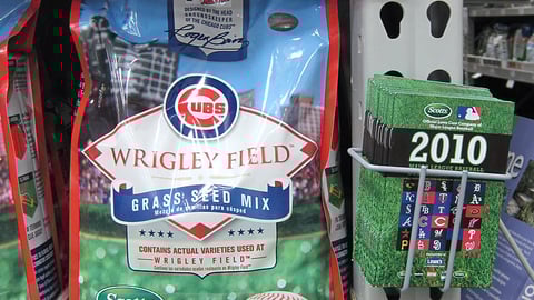 Scotts 'Wrigley Field' Shelf Tray/Lowe's 'Fan Guide'