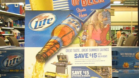 Miller Lite 'Summer of Beer' Counter Card