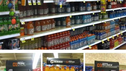 Gatorade G Series Kroger Shelf Display