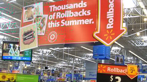 Walmart 'American Summer' Rollback Ceiling Banner
