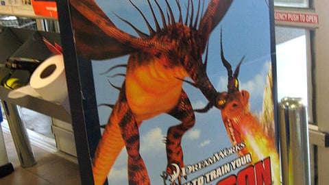 'How to Train Your Dragon' Walmart Security Pedestal Ad