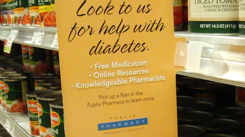 Publix 'Diabetes' Shelf Talker