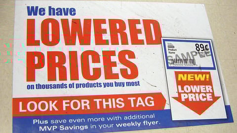 Food Lion 'Lower Prices' Floor Cling