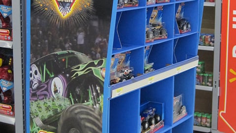 Hot Wheels Walmart Endcap