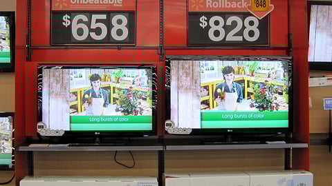 Walmart LG TV Merchandising