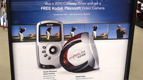 Callaway Kodak Incentive Stanchion Sign