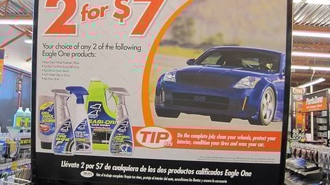 AutoZone Eagle One Endcap Header