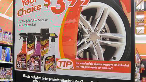 AutoZone Meguiar's Endcap Header