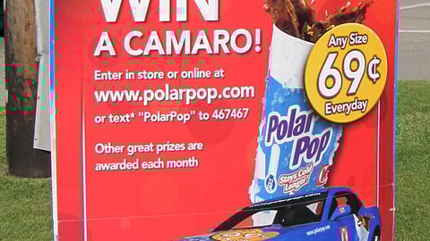 Circle K 'Pour It & Floor It' Pole Sign