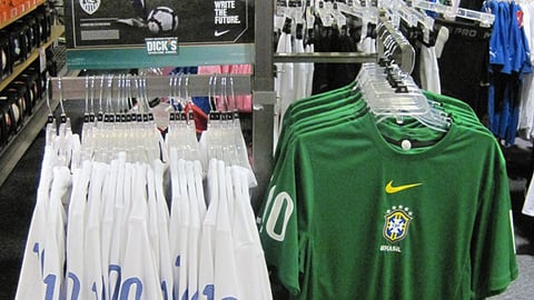 Dick's Nike World Cup Apparel Rack