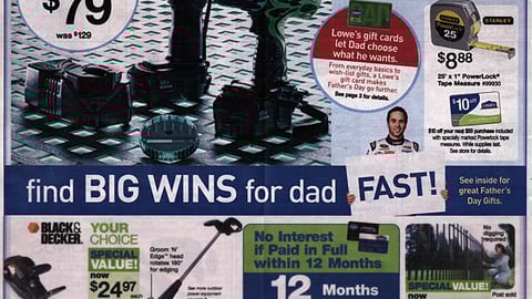 Lowe's Father's Day Circular Cover