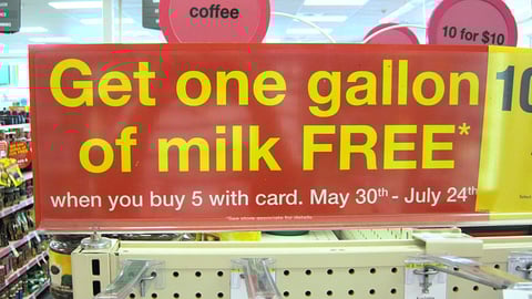 CVS 'Free Milk' Header