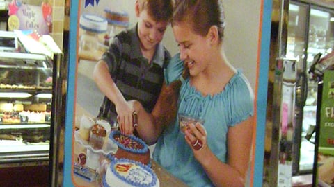 Fred Meyer Father's Day Stanchion Sign