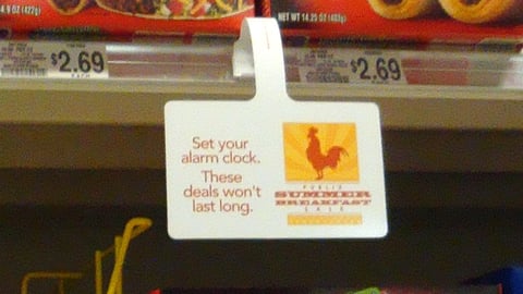 Publix 'Summer Breakfast Sale' Dangler