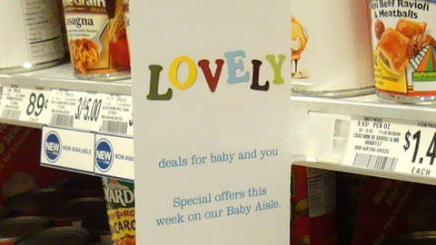 Publix 'Baby Aisle' Shelf Talker