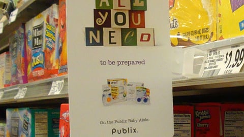 Publix 'Baby Aisle' Shelf Talker