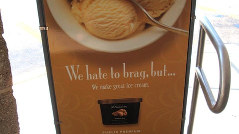 Publix Private-Label Ice Cream Sign