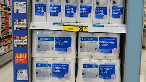 Rite Aid Simplify Household Products Endcap