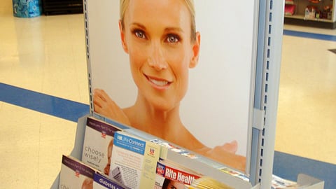 Rite Aid 'Skin Care' Rack Sign