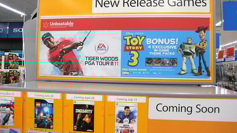 Walmart 'New Video Games' Header