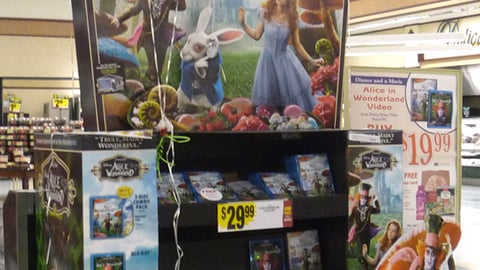 'Alice In Wonderland' Pallet Display