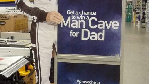 Lowe's 'Man Cave For Dad' Stanchion