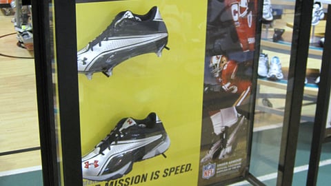 Under Armour Football Cleats Floorstand