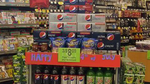 Walgreens PepsiCo Floorstand