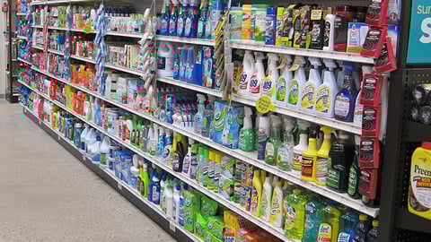 True Value Cleaning Supplies Gondola 