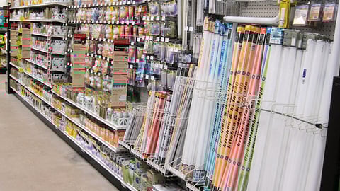 True Value Light Bulbs Gondola