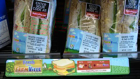 7-Eleven 'FarmVille Fresh' Shelf Talker/Packaging