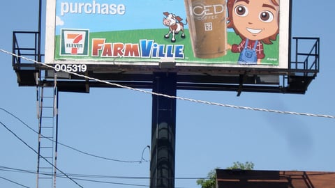 7-Eleven FarmVille Billboard Ad