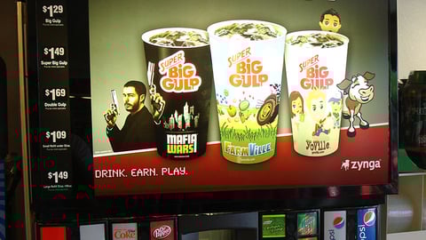 7-Eleven Zynga Big Gulp Translite