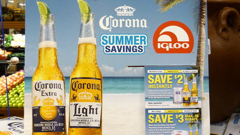 Corona Igloo Rebate Case Card