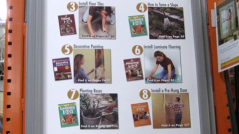 Home Depot '10 Easy Projects' Poster