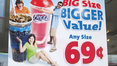 Speedway '69 Cent Beverage' Window Poster