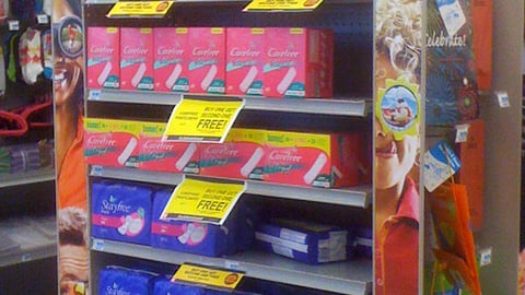 Rite Aid Johnson & Johnson 'Red Hot Specials' Endcap