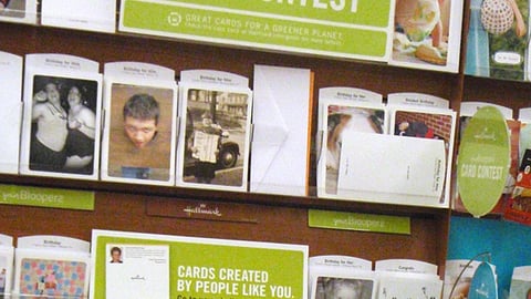 Hallmark 'Card Contest' Shelf Talkers